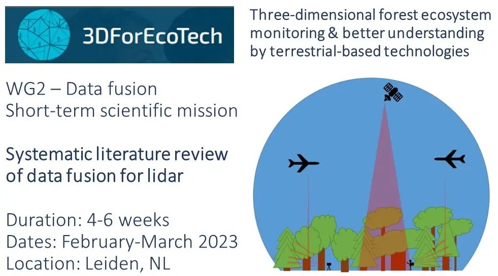 Three-dimensional forest ecosystem monitoring and better understanding by terrestrial-based technologies (3DForEcoTech)