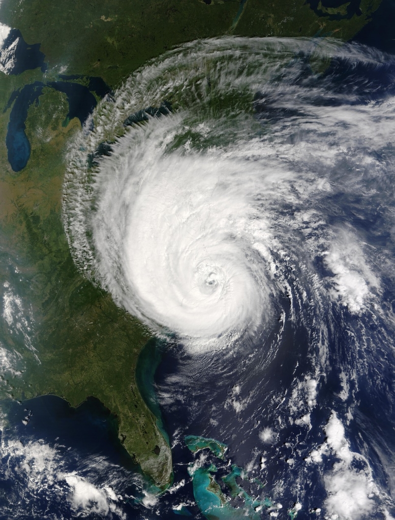 satellite picture of a cyclone