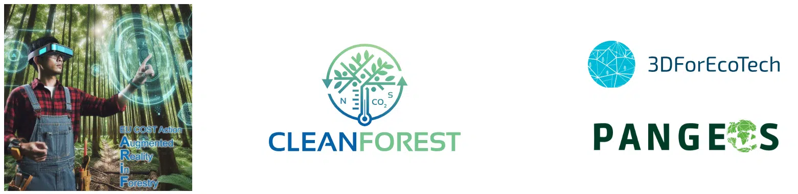 four COST Action on forests ecosystems: 3DForEcoTech ARiF CLEANFOREST and PANGEOS