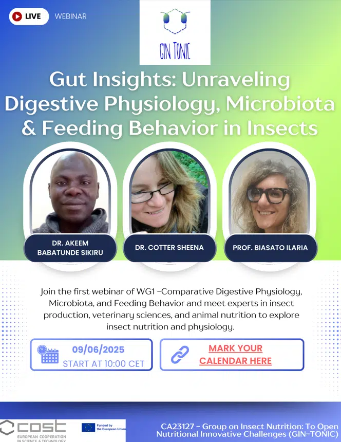 GIN-TONIC Action - Webinar 2025 - The impact of the diet on insect physiology and feeding behavior