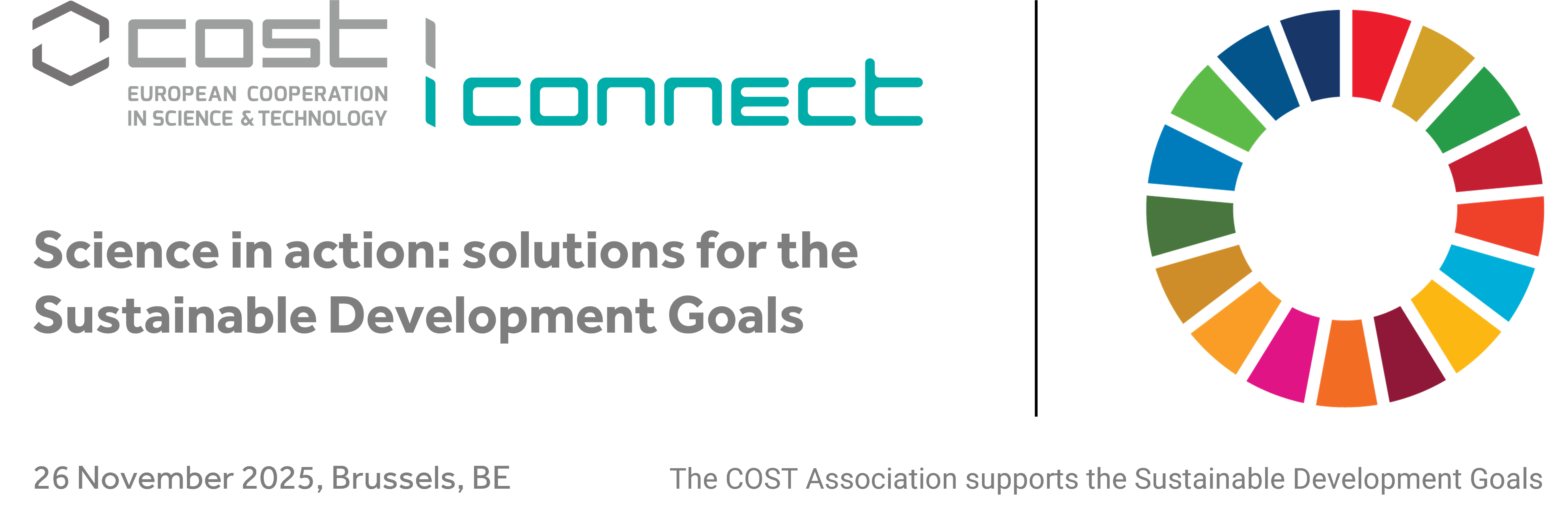 COST Connect UN follow-up event entitled 'Science in action - Solutions for the SDGs' on 26 November 2025