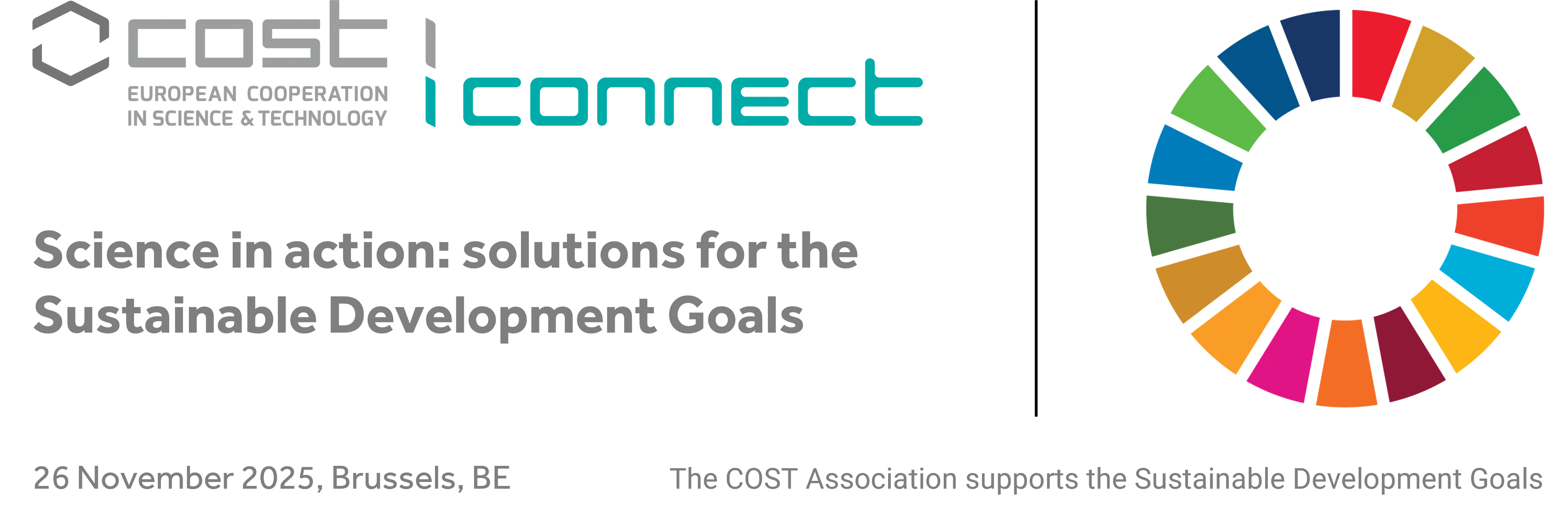 COST Connect UN follow-up event entitled 'Science in action - Solutions for the SDGs' on 26 November 2025