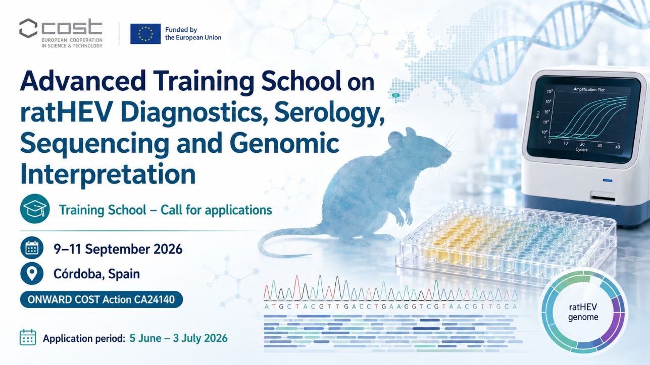 ONWARD launches its first Advanced Training School on ratHEV diagnostics, serology, sequencing and genomic interpretation - 09-11.09.2026