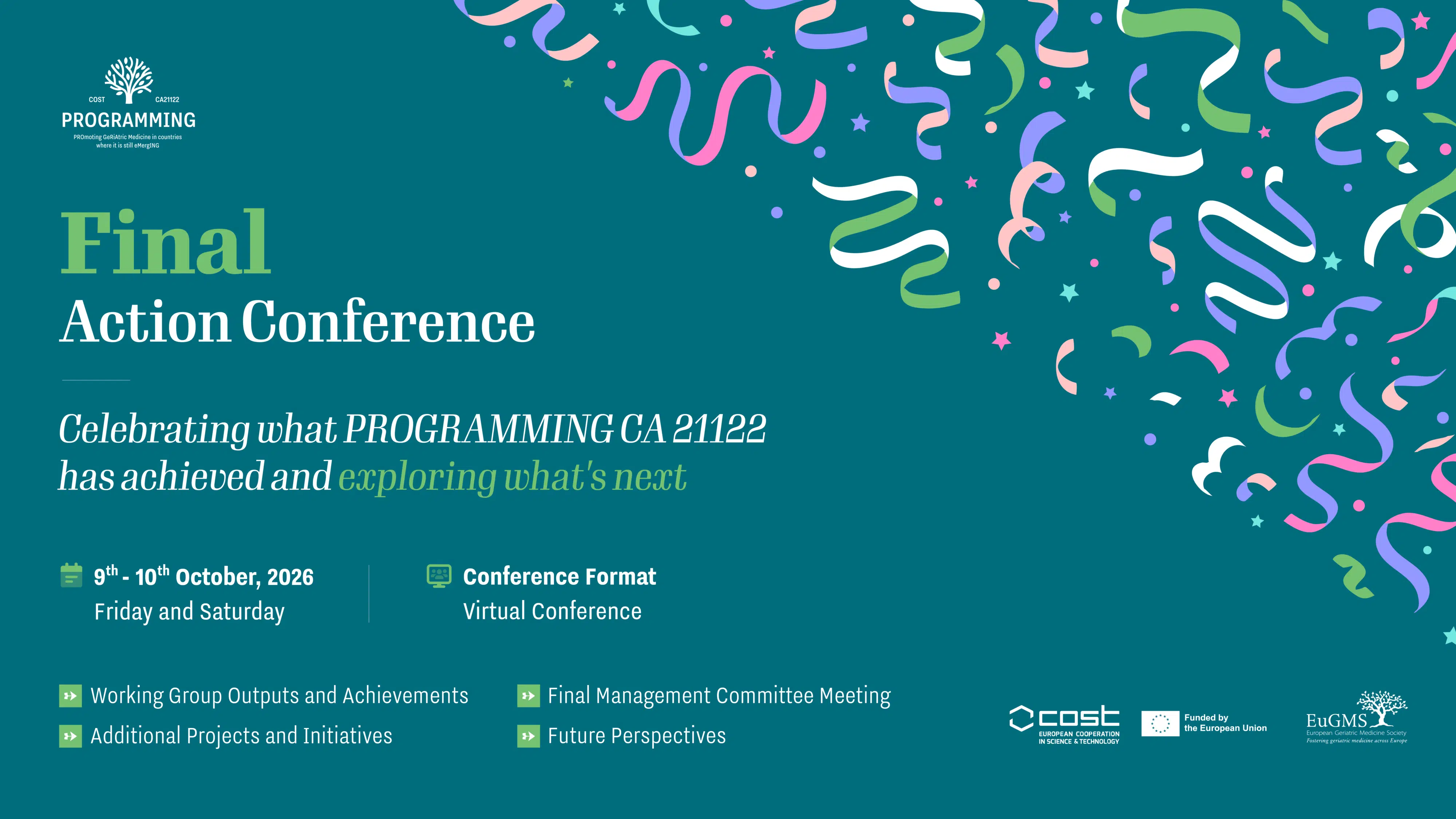 PROGRAMMING COST Action CA21122 – Final Conference 2026